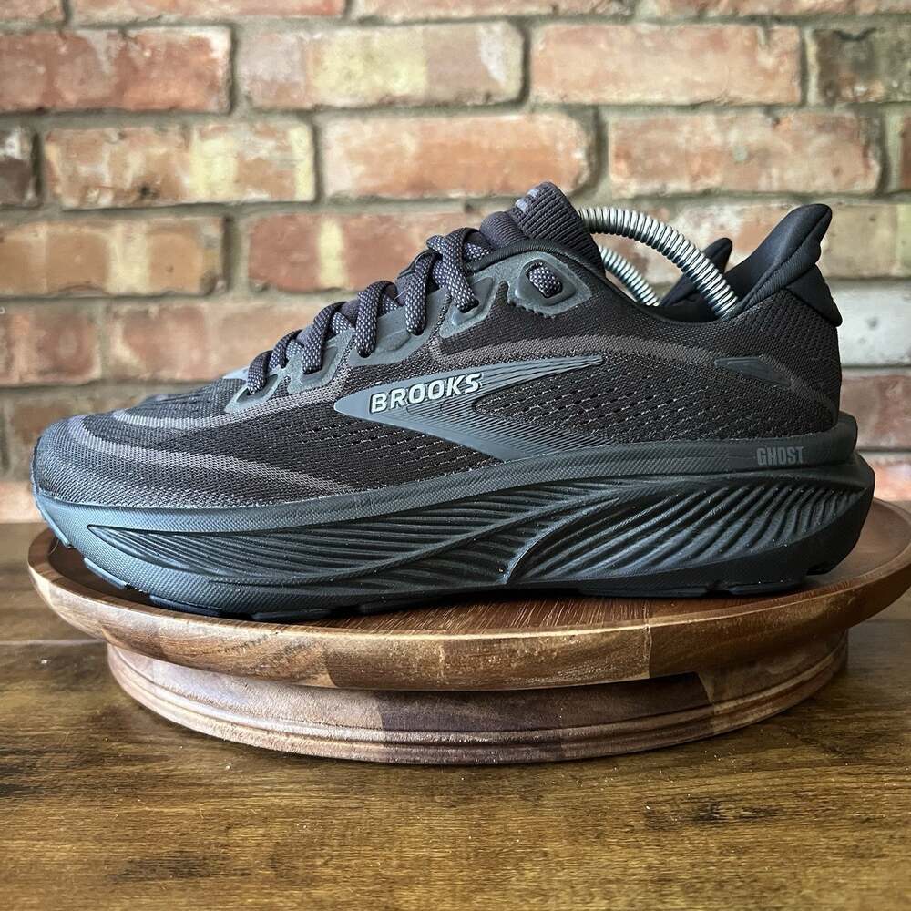 Brooks Ghost 18 Balanced Cushion Neutral Running Black Men's 8 Shoes Sneakers